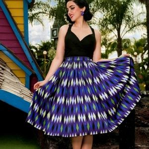 Pin Up Girl rockabilly PUG Jenny skirt harlequin